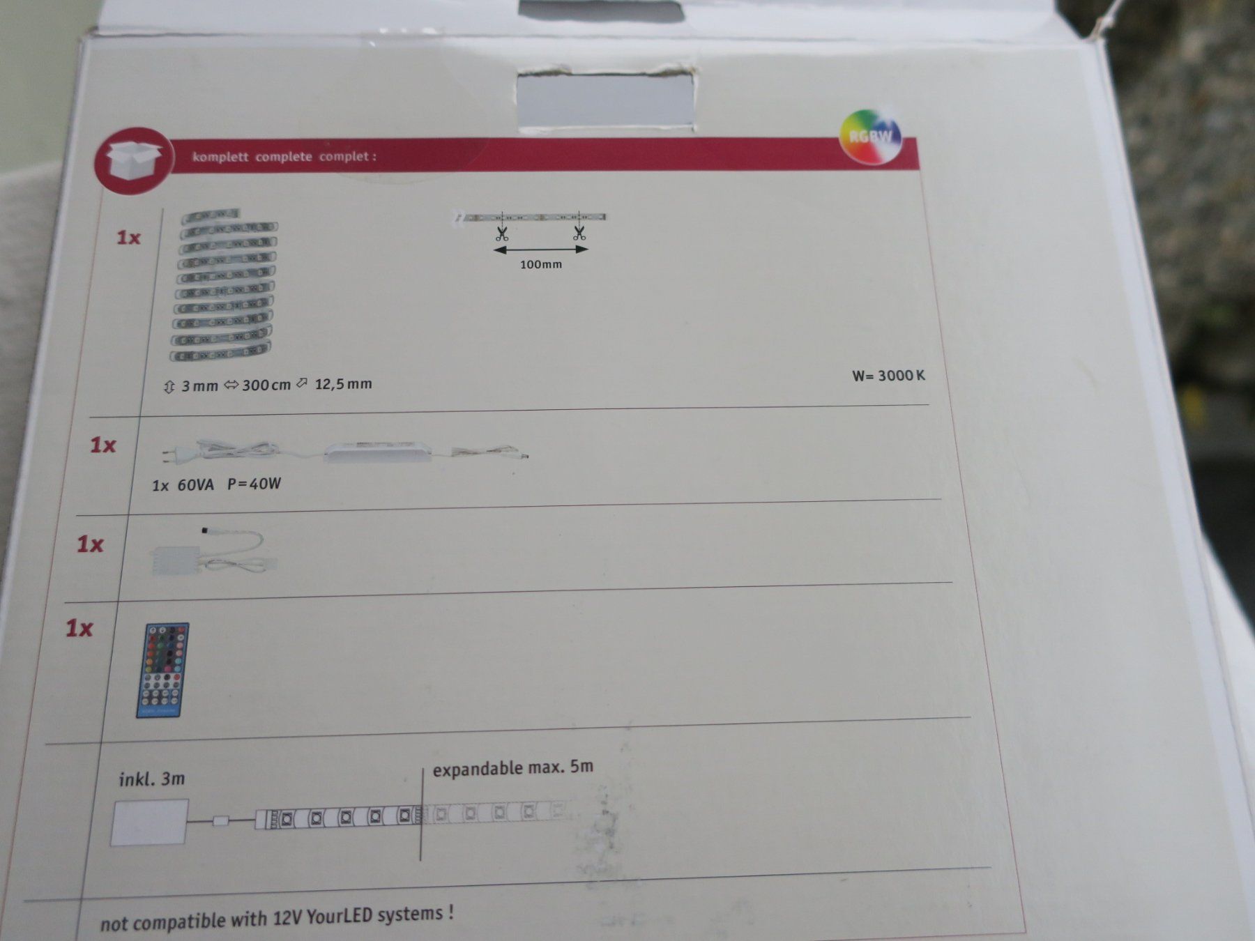 Guirlandes lumineuses: Paulmann Led 3m RGBW – Neuf (Voir description) à Oberdorf NW par hewi52 1
