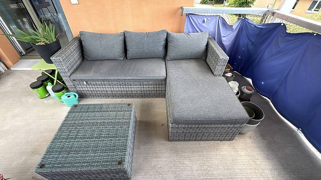 Divani: Garten Lounge, Rattan, 2-Teilig – Usato da Zürich venduto da ced_tv9h