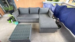 Garten Lounge, Rattan, 2-Teilig
