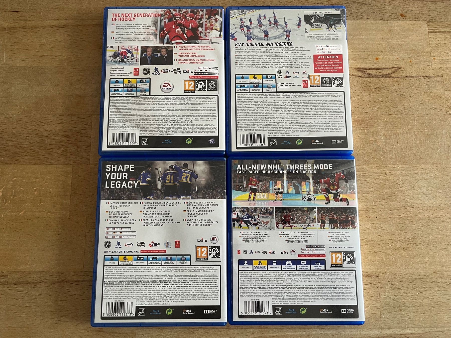 Sony Giochi: PS4 Spiele NHL 15, 16, 17 und 18 - Bundle – Usato da Thalwil venduto da ranx 1