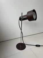 Lampe de bureau marron métal, bon état, vintage