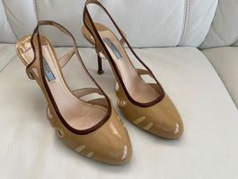 Sommerpumps Marke PRADA Grösse 39,5 mit Bleistiftabsatz 9 cm