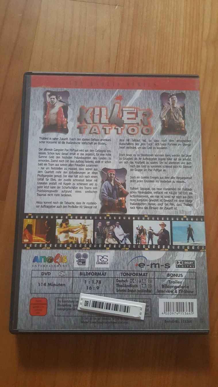 Alle DVDs: DVD Killer Tattoo Thailand – Gebraucht aus Dierikon von sanpaplo 3