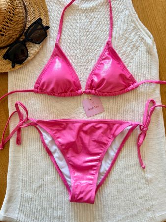 📣 SALE Bikini Pink Glanz Gr.M - Neu - Gratis Versand