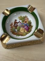 Aschenbecher Porzellan Goumot-Labesse Limoges vergoldet Fran