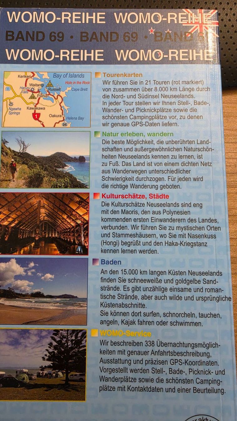 Libri: WOMO-Reiseführer Neuseeland – Nuovo (secondo la descrizione) da Winterberg ZH venduto da Trix 1