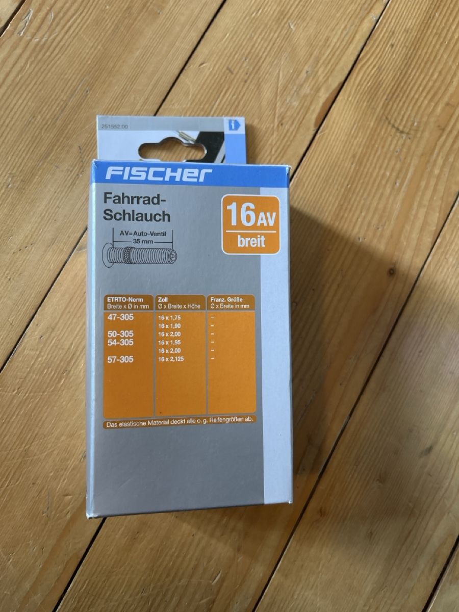 Fischer Pezzi di ricambio: Fischer Veloschlauch 16 Zoll breit – Nuovo e nell'imballaggio originale da Niederurnen venduto da gebrauchtbrauchbar