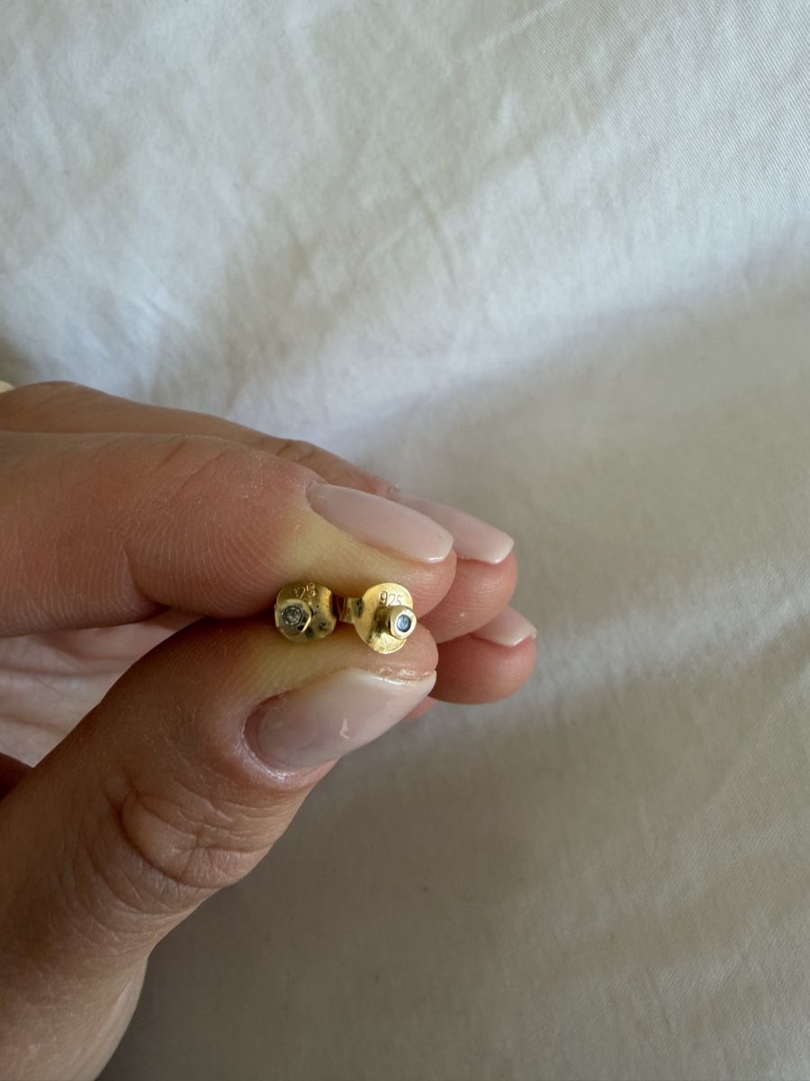 Orecchini pendenti & Orecchini a lobo: Gold Stud Earrings – Usato da Uster venduto da Monika_OB