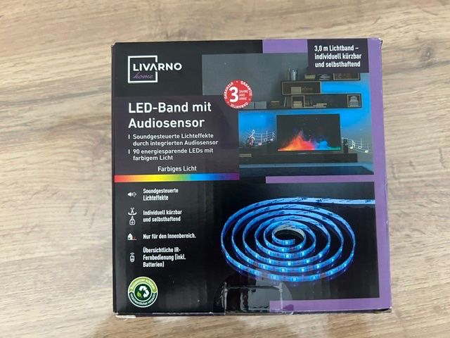Lichterketten & Leisten: LIVARNO HOME LED-Band mit Audiosensor 3m – Neu und originalverpackt aus Opfikon von MKT1909