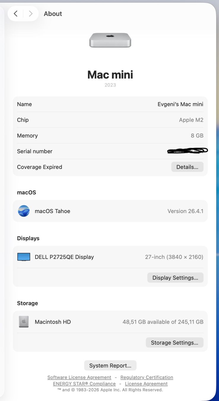 Apple PC: Apple Mac mini M2 2023 8GB 256GB – Usato da Muttenz venduto da der_sq77 3