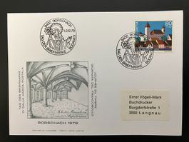 Karte Tag der Briefmarke 1979 Rorschach