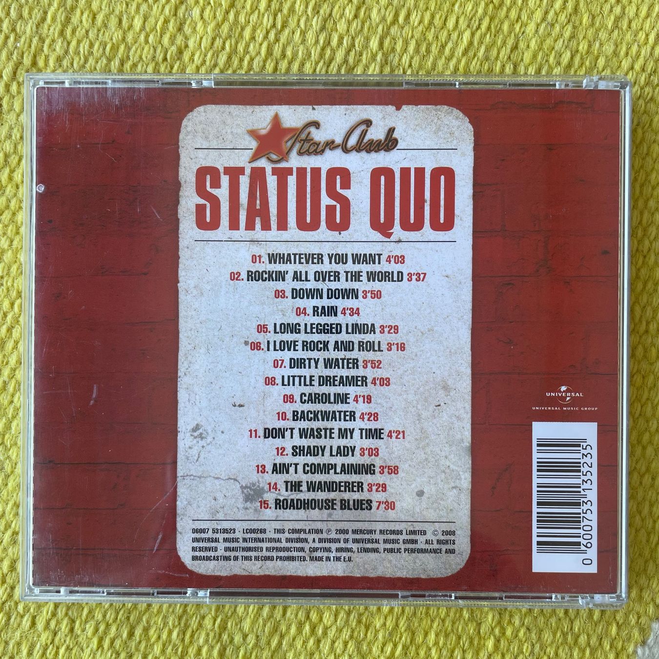 CDs: STATUS QUO-STAR CLUB – Gebraucht aus Rorschacherberg von CD-Roli 1