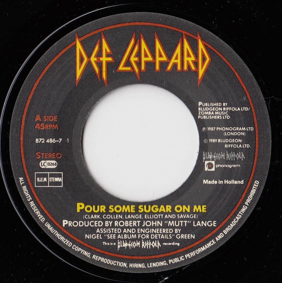 Dischi in vinile: Def Leppard Vinyl Single von 1987 – Usato da Volketswil venduto da Abcrecords 2
