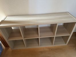 Storage Shelf IKEA Unit Cubes Oak Effect Good Condition