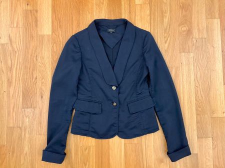 FREESOUL - Dunkelblauer Blazer mit schönen Details, Grösse S