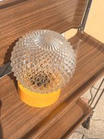 Space Age Deckenlampe Corodex 70er Retro Orange Gelb