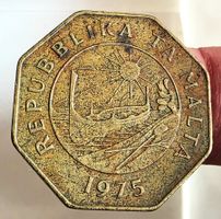 MALTA 25 CENTS 1975