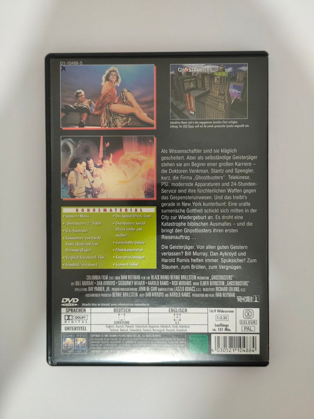 Tutti i DVDs: Ghostbusters (1984) - DVD – Usato da Wil SG venduto da anhe87 1