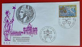 VATIKAN ITALIEN LATERANVERTRÄGE SCHWEIZERGARDE 1985 FDC