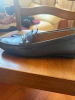 GEOX Respira Damen Leder Loafer dunkelblau  Gr. 39