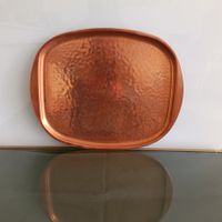 Schönes Vintage Kupfertablett gehämmert