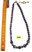 0029 Collana pietra lapis sfere a scalare 16* cm 41