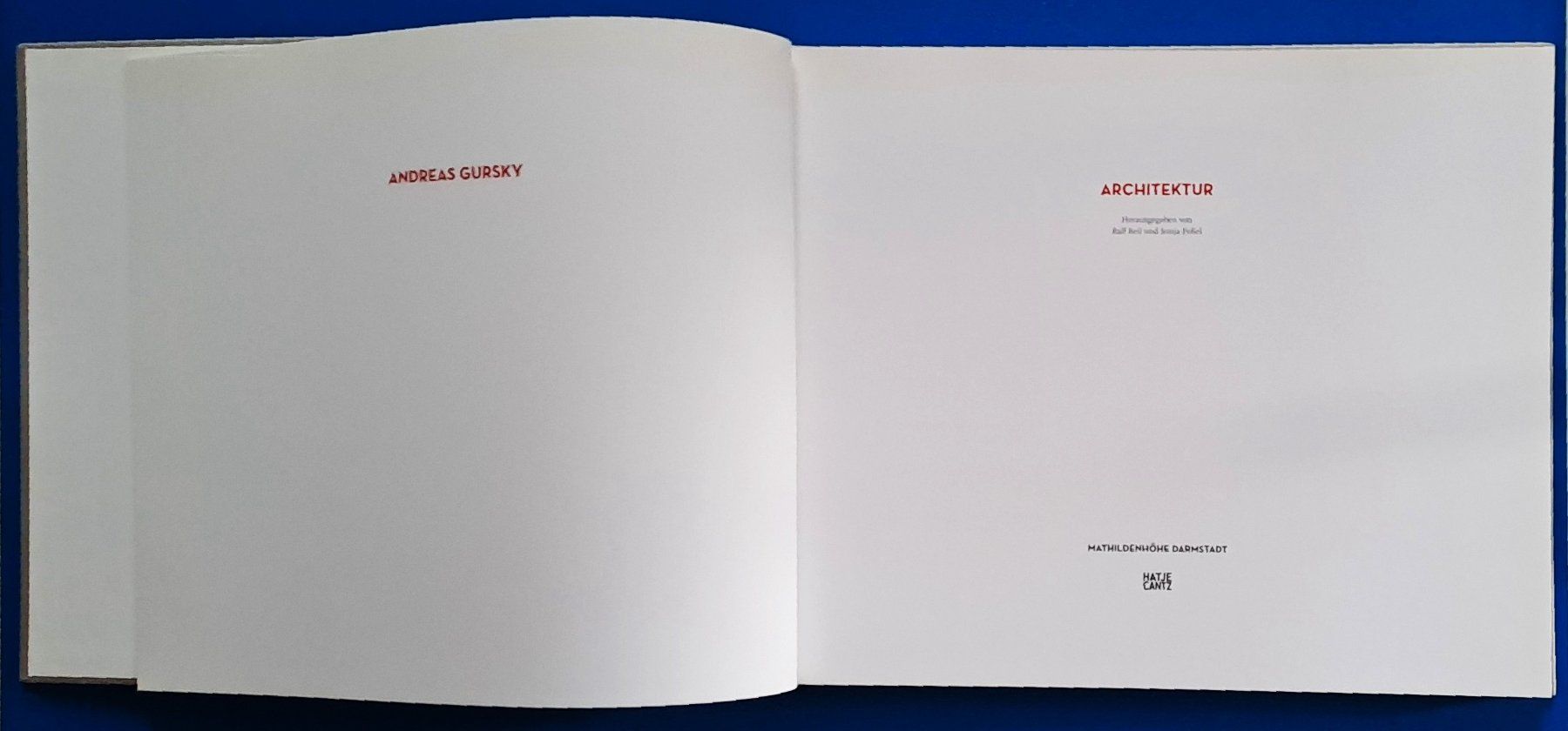 Libri: Andreas Gursky: ARCHITEKTUR. EA 2008 Darmstadt – Usato da Zürich venduto da archiphil 2