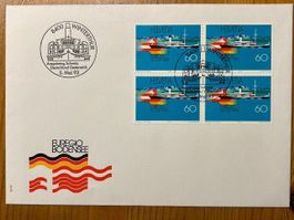 Erstagscouvert FDC Euregio Bodensee 1993 4er Block