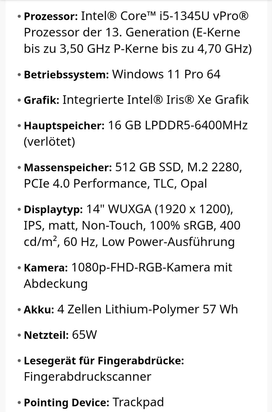 Lenovo Portables: Lenovo Thinkpad X1 Carbon G11  – D'occasion à Muri AG par Elias7317 1