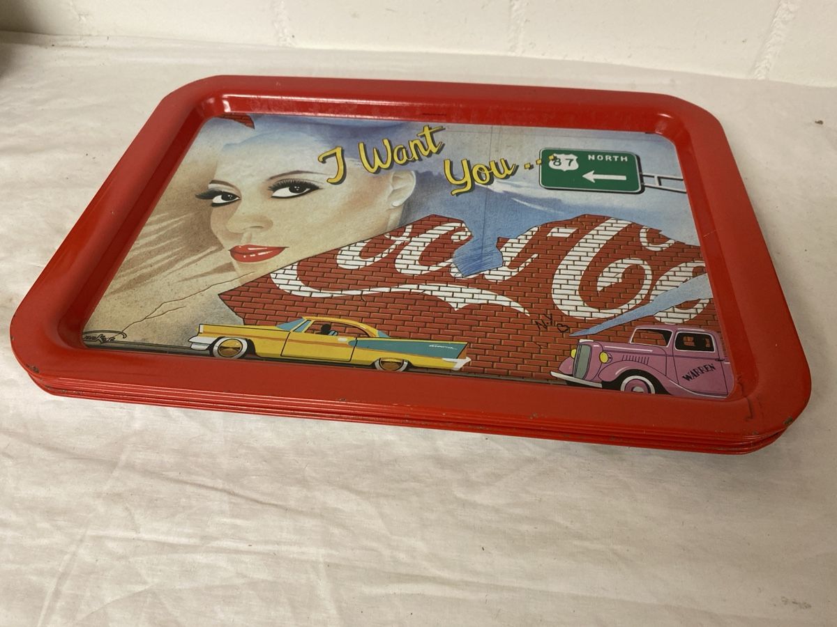Piatti di portata: 6.Coca Cola Serviertablett Retro – Usato da sursee venduto da trilli-tralli 7