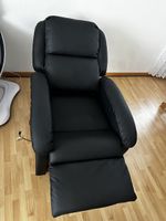 Ganz Neu Sessel echtes Leder schwarz mit massage funktion