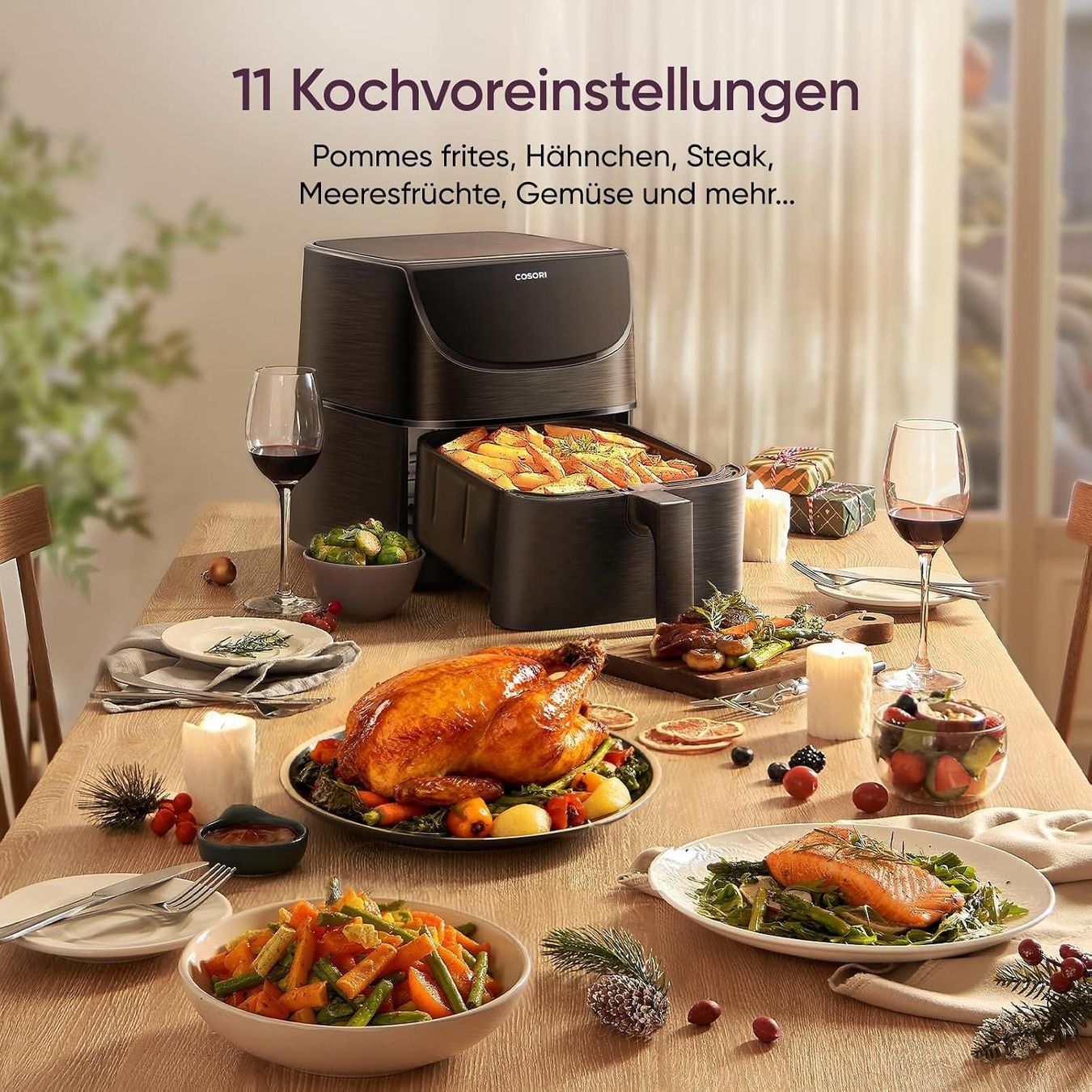 Elettrodomestici da cucina: Heissluftfritteuse Airfryer 5.5L 1700W Touch 11 Programme – Nuovo e nell'imballaggio originale da Genève venduto da Top-Trend 1