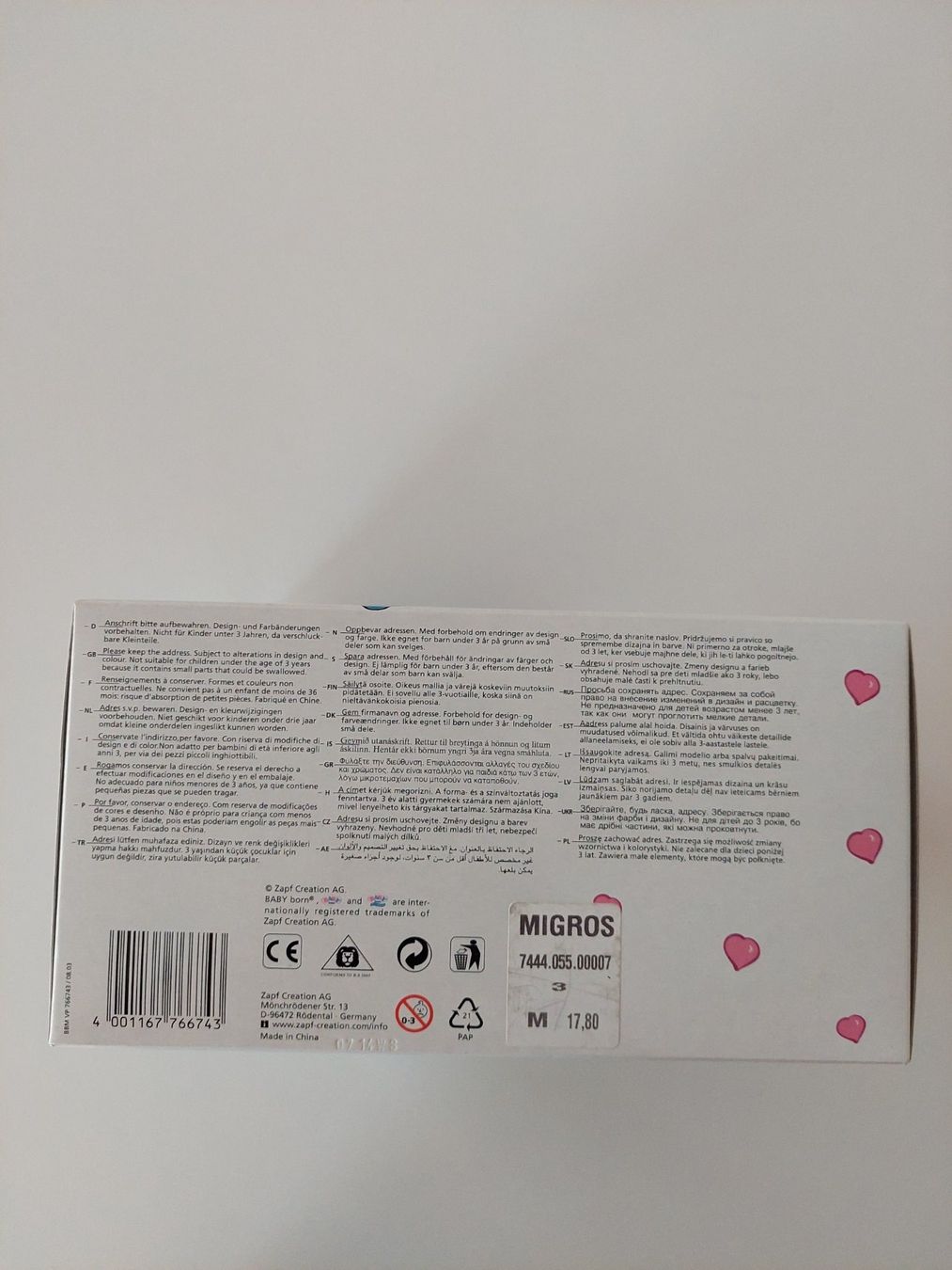 Puppen: Baby Born Miniworld – Neu und originalverpackt aus Romanshorn von  2