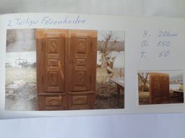 Zweiteiliger Föhrenkasten