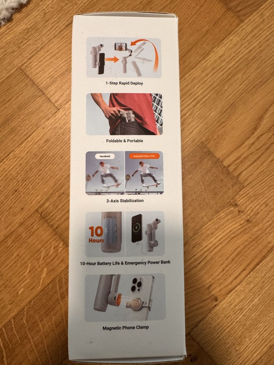Insta360 Action Cam: Insta360-Gimbal Flow 2 Pro – Nuovo (secondo la descrizione) da Bern venduto da ale_mvb7 4