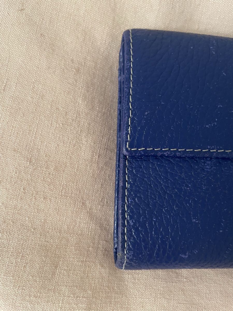 Portamonete: Leder Portemonnaie Blau – Usato da Hünenberg See venduto da DND5 4