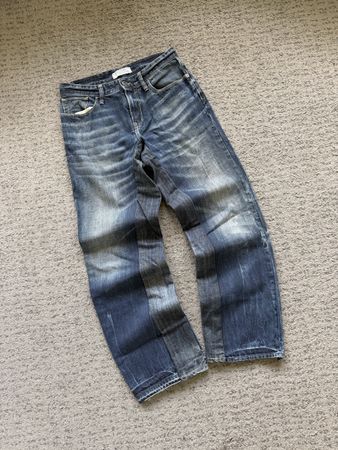 Jean Guess bleu délavé coupe droite taille 32 occasion
