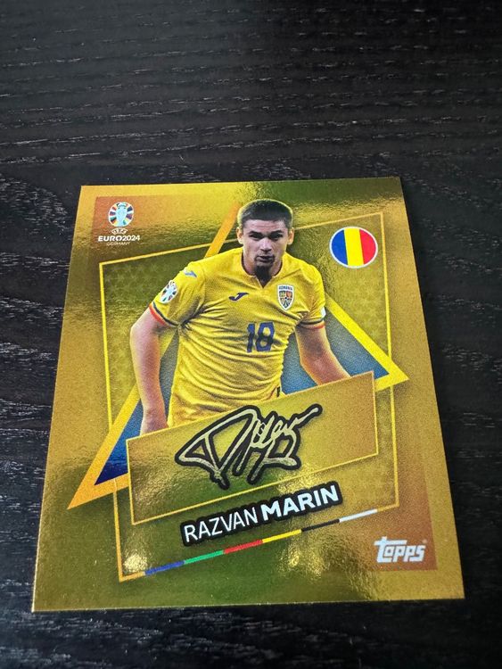 Topps Euro 2024 Razvan Marin Gold ROM SP signiert (Neu (gemäss ...