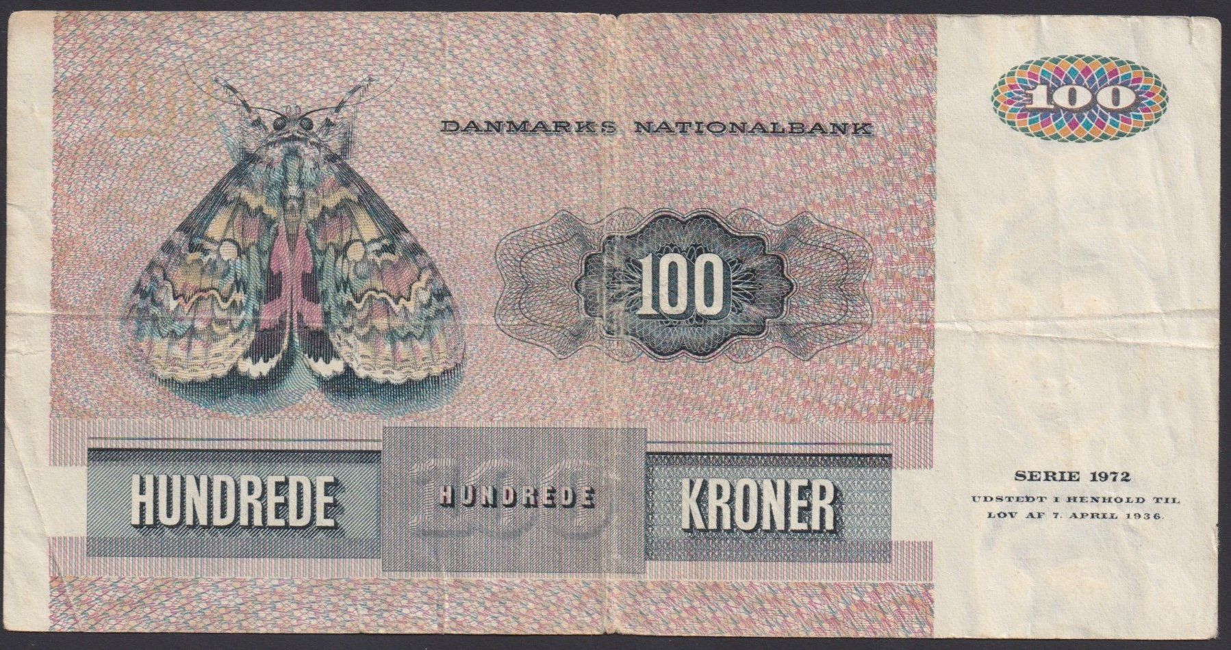 Banknoten: Dänemark 100 Kroner 1975 – Gebraucht aus Brugg AG von banknoten_muesli 1