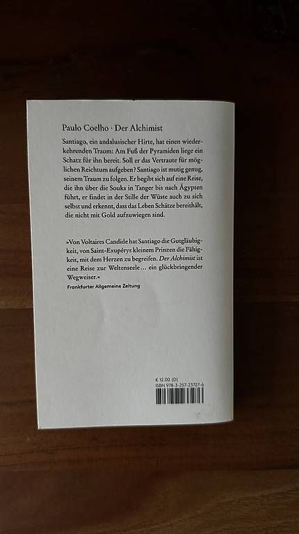 Libri: Buch "Der Alchimist" von Paulo Coelho – Usato da Schlieren venduto da mit_6lx7 2