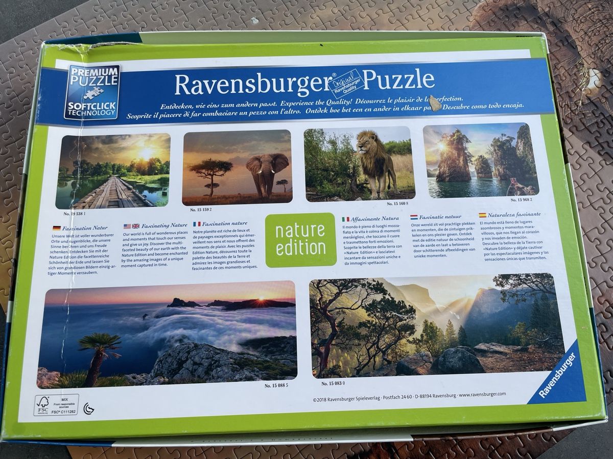 Ravensburger Puzzle: Ravensburger Puzzle, 1000 Teile - Afrika – Usato da Neuenkirch venduto da balani 2