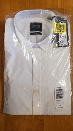 Hemd weiss Gr M Slim Fit - Neu