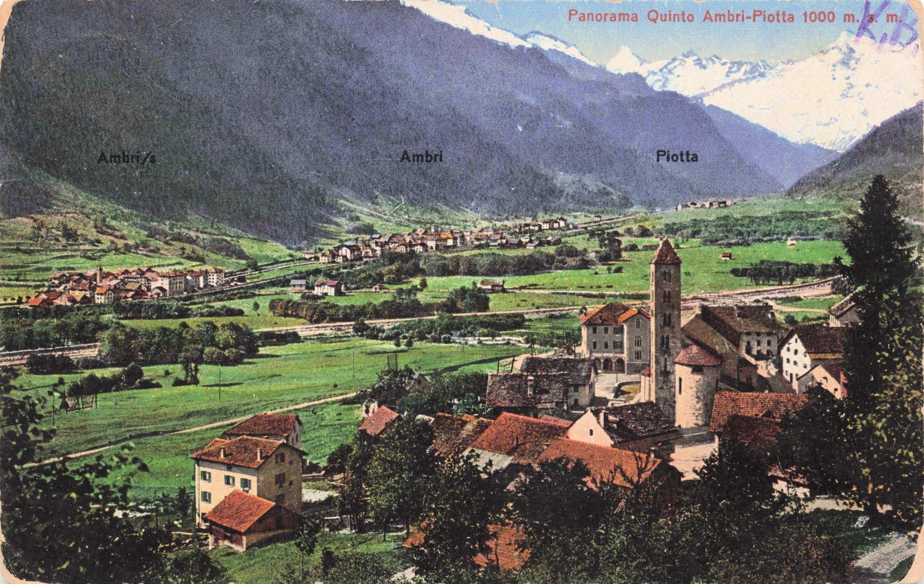 Cartoline postali: Quinto Ambri Piotta  Leventina – Usato da Biasca venduto da Blenio71