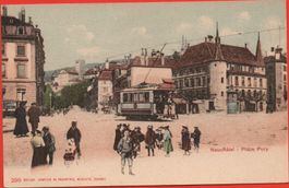 NEUCHÂTEL Place Pury - Tramway