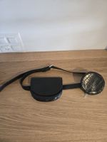 Schwarze Gürteltasche mit Kroko-Optik, neuwertig!