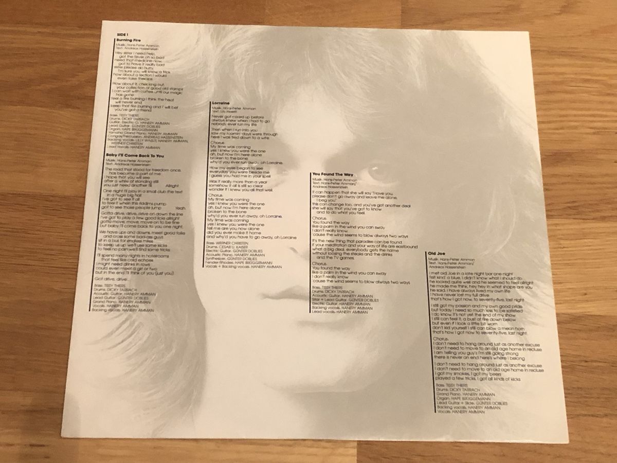 Schallplatten: Hanery Amman. 1980. burning fire – Gebraucht aus Faulensee von Mizuno06 2