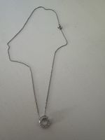 Kette Xenox Kreis mit Zirkonia Silber neu