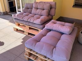 Outdoorlounge aus Palett