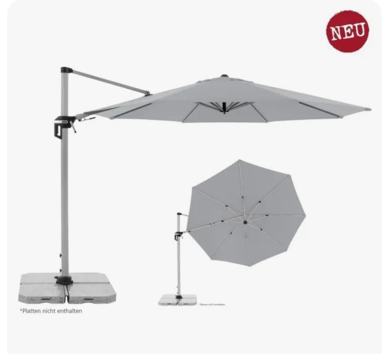 Ombrelloni: + Doppler Multifunktional Active Pendelschirm 370cm Ampel – Nuovo e nell'imballaggio originale da Amriswil venduto da JaJa-Express