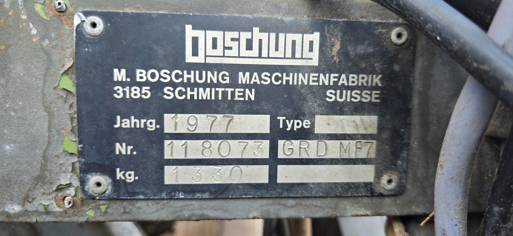 Sgombero neve: Schneepflug Boschung GRD MF 7 – Usato da Cham venduto da WB2223 4